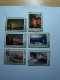 СРСР - СССР - ^/--/^ СССР, Михель  (2009), 4217,4218. Художник И.К.Айвазовский  (1817-1900). ^_^^^ СРСР, Міхель (2009), 4217,4218. Художник І.К.Айвазовський (1817-1900). - фото фото фото