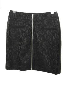 Спідниці Юбки ^/--/^ Юбка The Kooples черная стрейч кружево+кожа 42-44 /--/ р ^_^^^ Спідниця The Kooples чорна стрейч мережевого + шкіра 42-44 /--/ р - фото фото фото