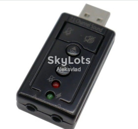 Звукові карти Звуковые карты ^/--/^ Внешняя звуковая аудиокарта USB 1 /--/ шт с регулировкой ^_^^^ Зовнішня звукова аудіокарта USB 1 /--/ шт з регулюванням - фото фото фото