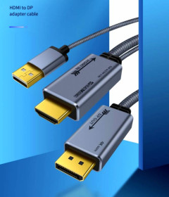 Кабелі та перехідники Кабели и переходники ^/--/^ Кабель HDMI to DisplayPort 4 /--/ k /--/ 60 /--/ hz - фото фото фото