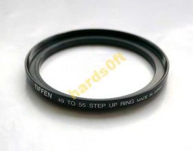 Адаптери Адаптеры ^/--/^ Переходное кольцо Step Up Tiffen 49-55 мм  (Япония) ^_^^^ Перехідне кільце Step Up Tiffen 49-55 мм (Японія) - фото фото фото