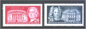 НДР, ФРН ГДР, ФРГ ^/--/^ ZM ГДР 1953 г MNH - архитектура ^_^^^ ZM НДР 1953 р MNH - архітектура - фото фото фото