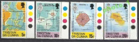 Інші країни Другие страны ^/--/^ Тристан да Кунья 1980 карты география 4 /--/ м. ^_^^^ Тристан да Кунья 1980 карти географія 4 /--/ м. - фото фото фото