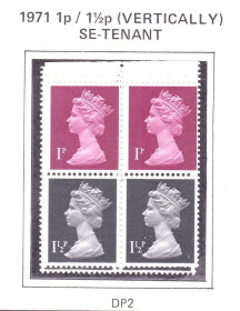 Інші країни Другие страны ^/--/^ Великобритания  стандарт  1971 г  MNH - HM QE-II - лист из буклета ^_^^^ Великобританія стандарт 1971 р MNH - HM QE-II - лист з буклету - фото фото фото