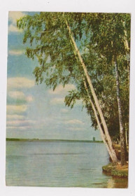 СРСР СССР ^/--/^ ПОДМОСКОВЬЕ - БЕРЕЗЫ НА БЕРЕГУ = 1962 г. = РАСКИН = п/п = тираж 300 тыс. &amp; ^_^^^ БЕРЕЗИ НА БЕРЕГУ = 1962 р. = РАСКИН = п/п = тираж 300 тис. &amp; - фото фото фото