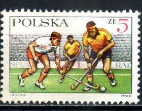Спорт Спорт ^/--/^ Польша. 60-летие Общества хоккея на траве  (серия) 1985 г. ^_^^^ Польща. Спорт (серія) 1985 - фото фото фото