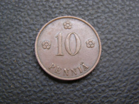 Фінляндія Финляндия ^/--/^ 10 пенни Финляндия 1937 г    (4) ^_^^^ 10 пенні Фінляндія 1937 р (4) - фото фото фото