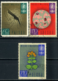 Польща Польша ^/--/^ Польша. Борьба с малярией  (серия) 1962 г. ^_^^^ Польща. Боротьба з малярією (1962) - фото фото фото