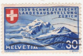 Швейцарія Швейцария ^/--/^ Швейцария 1939  г. № 331 гашеная ^_^^^ Швейцарія 1939 р. No 331 гашена - фото фото фото