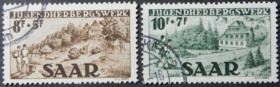 Інше Другое ^/--/^ Германия Саар Michel № 262-263 (260 евро) 1949 ^_^^^ Німеччина Саар Michel No 262-263 (260 євро) 1949 - фото фото фото