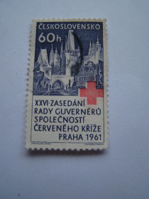 Чехословаччина Чехословакия ^/--/^ ЧССР, Михель 2009,том I, 1292, 26 заседание Совета Государственной лиги Красного креста в Праге. ^_^^^ ЧССР, Міхель 2009,том I, 1292, 26 засідання Ради Державної ліги Червоного хреста в Празі. - фото фото фото