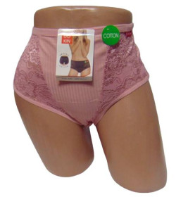 Труси Трусы ^/--/^ Женские трусики рубчик с кружевом Uokin 8726 2 /--/ XL пудра ^_^^^ Жіночі трусики рубчик з мережевим Uokin 8726 2 /--/ XL пудра - фото фото фото