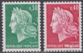 Франція Франция ^/--/^ Франция 1969 стандарт Mi 1649 /--/ х-1650 /--/ х MNH ^_^^^ Франція 1969 стандарт Mi 1649 /--/ х-1650 /--/ х MNH - фото фото фото