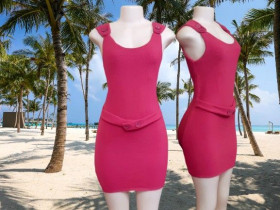 Сукні Платья ^/--/^ M-XL Трикотажное малиновое платье сарафан Stolen, Англия ^_^^^ M-XL Трикотажна малинова сукня сарафан Stolen, Англія - фото фото фото