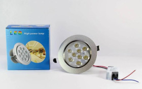 Ліхтарі, ліхтарики Фонари, фонарики ^/--/^ Врезная точечная лампа 9 Вт High Power Lamp ^_^^^ Врізна точкова лампа 9 Вт High Power Lamp - фото фото фото