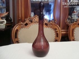 Кухонне начиння, посуд, столове срібло Кухонная утварь, посуда, столовое серебро ^/--/^ Старинный Графин Цветное Стекло СССР 1950 годов №801 ^_^^^ СТАРИННИЙ КРАСИВИЙ РІДКИЙ ГРАФІН КВІТНЕ СТЕКЛО СРСР 1950 РОКІВ No /--/ 801 - фото фото фото
