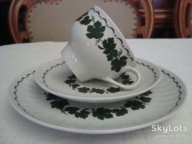 Кухонне начиння, посуд, столове срібло Кухонная утварь, посуда, столовое серебро ^/--/^ Чайная Тройка Фарфор Германия №Ш /--/ 36 ^_^^^ Чайна Трійка Фарфор Німеччина NoШ /--/ 36 - фото фото фото