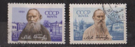 СРСР - СССР - ^/--/^ Лев ТОЛСТОЙ = СССР - СРСР = 1960 р. = гаш.   &amp; ^_^^^ Лев ТОЛСТОЙ = СРСР - СРСР = 1960 р. = гаш. &amp; - фото фото фото