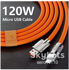 Кабелі Кабели ^/--/^ 120 /--/ W 6 /--/ A  Micro USB 3.0 силіконовий кабель швидкої зарядки Quick Charge 1 /--/ м ^_^^^ 120 /--/ W 6 /--/ A Micro USB 3.0 силиконовый кабель скорой зарядки Quick Charge 1 /--/ м - фото фото фото
