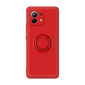 Чохли, бампера Чехлы, бампера ^/--/^ Чохол Fiji Holder Ring для Xiaomi Mi 11 Lite / Mi 11 Lite 5 /--/ G бампер накладка з підставкою Red ^_^^^ Чехол Fiji Holder Ring для Xiaomi Mi 11 Lite / Mi 11 Lite 5 /--/ G бампер накладка с подставкой Red - фото фото фото