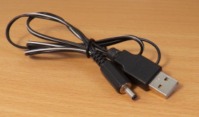 USB адаптери USB адаптеры ^/--/^ Кабель живлення 3.5*1.7 mm / USB Am 0.88 /--/ m NEW ^_^^^ Кабель 3.5*1. 7 mm / USB A 0.88 /--/ m NEW - фото фото фото