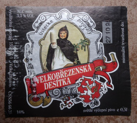 Етикетки Этикетки ^/--/^ Пивные этикетки  Velkobrezenska Desitka   Чехия ^_^^^ Пивні етикетки Velkobrezenska Desitka Чехія - фото фото фото