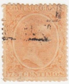 Іспанія Испания ^/--/^ Испания 1889 г. № 197 гашеная ^_^^^ Іспанія 1889 р. No 197 гашена - фото фото фото