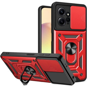 Чохли, бампера Чехлы, бампера ^/--/^ Чохол Fiji Camera Defence для Xiaomi Redmi Note 12 бампер із захистом камери та підставкою Red ^_^^^ Чехол Fiji Camera Defence для Xiaomi Redmi Note 12 бампер с защитой камеры и подставкой Red - фото фото фото