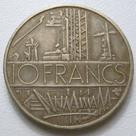 Франція Франция ^/--/^ Франція 10 франків 1984 року 42145 ^_^^^ Франция 10 франков 1984 года 42145 - фото фото фото