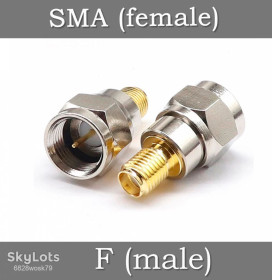 Інші радіокомпоненти Другие радиокомпоненты ^/--/^ Переходник SMA female  (мама) - F male  (папа) адаптер для радиостанций ^_^^^ Перехідник SMA female (мама) - F male (папа) адаптер для радіостанцій - фото фото фото