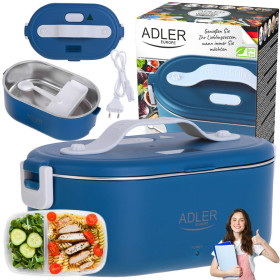 Інша техніка Другая техника ^/--/^ Ланч-бокс з підігрівом Adler AD 4505 Blue — 0.8 л, нержавіюча сталь, до 70°C ^_^^^ Ланч-бокс с подогревом Adler AD 4505 Blue — 0.8 л, нержавеющая сталь, до 70°C - фото фото фото