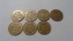 Інше Другое ^/--/^ 50 копеек 1992 года. 2.1 /--/ ААм. 7 штук. ^_^^^ 50 копійок 1992 року. 2.1 /--/ Ам. 7 штук. - фото фото фото
