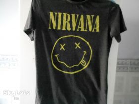 Футболки, майки Футболки, майки ^/--/^ Футболка &amp;quot;Nirvana&amp;quot;  (50% cotton / 50% polyester, S, Turkey) ^_^^^ Футболка &amp;quot;Nirvana &amp;quot; (50% cotton / 50% polyester, S, Turkey) - фото фото фото
