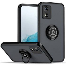 Чохли, бампера Чехлы, бампера ^/--/^ Чохол Fiji Colorframe для Motorola E /--/ 13 матовий бампер з кільцем підставкою Black ^_^^^ Чехол Fiji Colorframe для Motorola E /--/ 13 матовый бампер с кольцом подставкой Black - фото фото фото