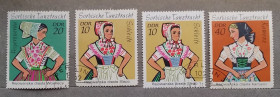 НДР, ФРН ГДР, ФРГ ^/--/^ ГДР 1971 г - сорбские костюмы ^_^^^ 1971 — Сорбські костюми - фото фото фото