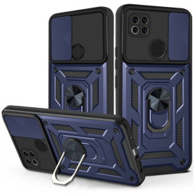 Чохли, бампера Чехлы, бампера ^/--/^ Чохол Fiji Camera Defence для Xiaomi Redmi 9 /--/ C бампер із захистом камери та підставкою Dark Blue ^_^^^ Чехол Fiji Camera Defence для Xiaomi Redmi 9 /--/ C бампер с защитой камеры и подставкой Dark Blue - фото фото фото