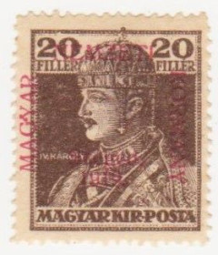 Угорщина Венгрия ^/--/^ Венгрия     ( Сегед) 1919 г. № 23 * ^_^^^ Угорщина (Сегед) 1919 р. No 23* - фото фото фото