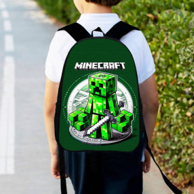 Рюкзаки, сумки Рюкзаки, сумки ^/--/^ Рюкзак детский майнкрафт Крипер &amp;quot;Minecraft&amp;quot; 34 /--/ х /--/ 27 /--/ см,городской ранец для мальчика (00528) ^_^^^ Рюкзак дитячий майнкрафт Кріпер &amp;quot;Minecraft &amp;quot; 34 /--/ х /--/ 27 /--/ см,міський ранець для хлопчика (0537) - фото фото фото