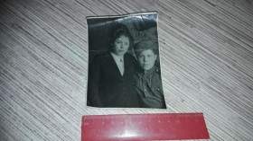 Листи, фото Письма, фото ^/--/^ Фотокарточка Воин Советской Армии с подругой 1948 ^_^^^ Фотокартка Воїн Радянської Армії з подругою 1948 - фото фото фото