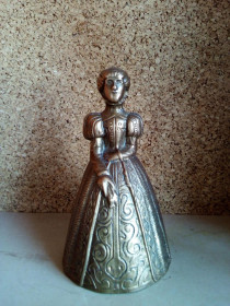 Статуетки, Скульптури, Фігурки, Фарфор Статуэтки, Скульптуры, Фигурки, Фарфор ^/--/^ Бронзовый коллекционный колокольчик из Англии &amp;quot;Леди с веером&amp;quot; ^_^^^ Бронзовий колекційний дзвіночок з Англії &amp;quot;Леді з віялом &amp;quot; - фото фото фото