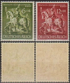 Третій Рейх (-) Третий Рейх (-) ^/--/^ 1943 - Рейх - Ювелірне мистецтво Mi.860-61 ** ^_^^^ 1943 - Рейх - Ювелирное искусство Mi.860-61 ** - фото фото фото