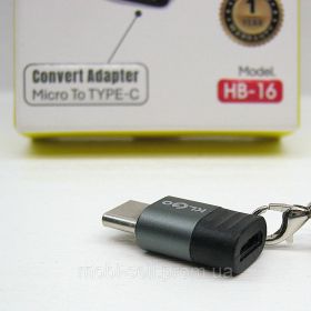 Акумулятори Аккумуляторы ^/--/^ Переходник KLGO HB-16 для телефона, нотбука, ПК OTG Micro USB - Type-C ^_^^^ Перехідник KLGO HB-16 для телефону, нотбука, ПК OTG Micro USB - Type-C - фото фото фото