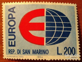 Малі Держави Європи Малые Государства Европы ^/--/^ Сан-Марино 1964 Европа СЕРТ Mi 826 MNH ^_^^^ Серт Mi 826 MNH - фото фото фото