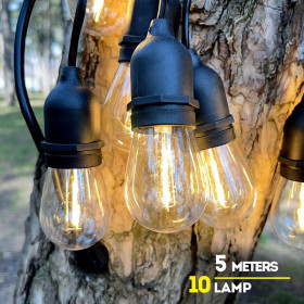 Гірлянди, освітлення Гирлянды, освещение ^/--/^ Ретро гірлянда вулична 10 ламп ^_^^^ Ретро гирлянда уличная 10 ламп - фото фото фото