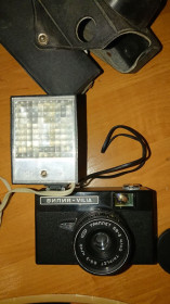 Вінтажні фотоапарати Винтажные фотоаппараты ^/--/^ Фотоапарат Вілія + спалах Фотон ^_^^^ Фотоаппарат Вилия + вспышка Фотон - фото фото фото