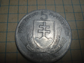 Словаччина Словакия ^/--/^ 5 /--/ корун 1939 Словаччина - фото фото фото