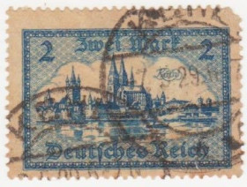 Веймарська республіка Веймарская республика ^/--/^ Германия  ( Рейх) 1924 г. №  363 гашеная ^_^^^ Німеччина (Рейх) 1924 р. No 363 гашена - фото фото фото