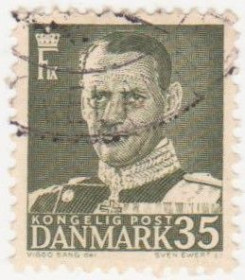 Балтійські країни Балтийские страны ^/--/^ Дания   1951 г. №  327 гашеная ^_^^^ Данія 1951 р. No 327 гашена - фото фото фото