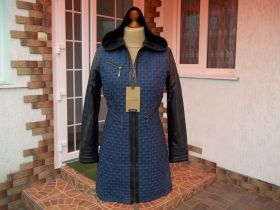 Куртки Куртки ^/--/^ Prom (46 /--/ р) Стеганная куртка пальто плащ  НОВАЯ ^_^^^ Prom (46 /--/ р) Стеганна куртка пальто плащ Нова - фото фото фото