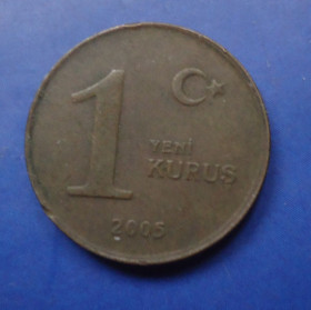Інші країни Другие страны ^/--/^ Турция 1 куруш 2005 ^_^^^ Туреччина 1 куруш 2005 - фото фото фото